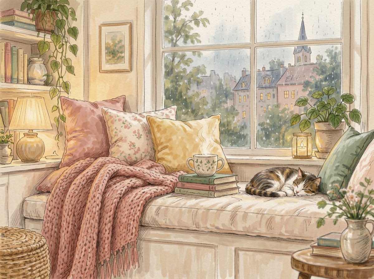 Rainy Window Seat reading room